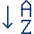 Arrange Letter Icon from Cyber Duotone - Free Set