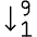 Arrange Number Descending Icon from Ultimate Light - Free Set