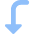 Arrow Bend Left Down 2 Icon from Core Flat - Free Set