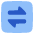 Arrow Transfer Horizontal Square Icon from Plump Flat - Free Set