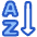 Ascending Alphabetical Order Icon from Plump Duo - Free Set
