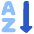 Ascending Alphabetical Order Icon from Plump Flat - Free Set