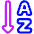 Ascending Alphabetical Order Icon from Plump Neon - Free Set
