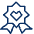 Badge Favorite Heart 2 Icon from Cyber Line - Free Set