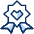 Badge Favorite Heart 2 Icon from Cyber Duotone - Free Set