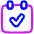 Calendar Check Icon from Plump Neon - Free Set