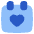 Calendar Heart Icon from Plump Flat - Free Set