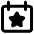 Calendar Star Icon from Core Remix - Free Set