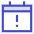 Calendar Warning Icon from Sharp Duo - Free Set