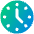 Circle Clock Icon from Plump Gradient - Free Set