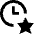 Clock Favorite Star Icon from Nova Line - Free Set