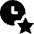 Clock Favorite Star Icon from Nova Solid - Free Set