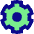 Cog Icon from Sharp Pop - Free Set