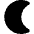 Cresent Moon 1 Icon from Micro Solid - Free Set