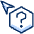 Cursor Question Hexagon Icon from Cyber Duotone - Free Set