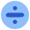Division Circle Icon from Plump Flat - Free Set