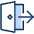 Door Exit Icon from Cyber Duotone - Free Set