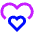 Double Heart Icon from Sharp Neon - Free Set