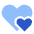Double Heart Icon from Sharp Flat - Free Set