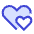 Double Heart Icon from Sharp Duo - Free Set