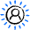 Face Id User Icon from Freehand Duotone - Free Set
