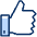 Facebook Like Icon from Cyber Duotone - Free Set