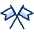 Flag Double Icon from Cyber Duotone - Free Set