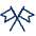 Flag Double Icon from Cyber Line - Free Set