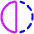 Flip Horizontal Circle 1 Icon from Plump Neon - Free Set