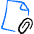 Form Edition File Attach Icon from Freehand Duotone - Free Set