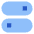 Horizontal Toggle Button Icon from Sharp Flat - Free Set