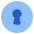 Keyhole Lock Circle icon - Free transparent PNG, SVG. No sign up needed.