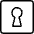 Keyhole Square Icon from Ultimate Light - Free Set