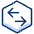Left Right Traffic Data Transfer Hexagon Icon from Cyber Duotone - Free Set