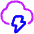 Lightning Cloud Icon from Plump Neon - Free Set