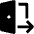 Log Out Door Icon from Nova Solid - Free Set