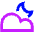 Moon Cloud Icon from Sharp Neon - Free Set