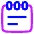 Notepad Text Icon from Plump Neon - Free Set