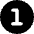 Number One Circle Icon from Micro Solid - Free Set