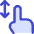One Finger Drag Vertical icon - Free transparent PNG, SVG. No sign up needed.