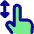 One Finger Drag Vertical Icon from Core Pop - Free Set