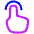 One Finger Tap Icon from Plump Neon - Free Set