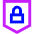 Padlock Shield Icon from Sharp Neon - Free Set