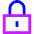 Padlock Square 1 Icon from Sharp Neon - Free Set