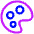 Paint Palette Icon from Plump Neon - Free Set