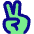 Peace Hand Icon from Core Pop - Free Set