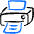 Print Text Icon from Freehand Duotone - Free Set