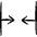 Resize Arrow Retract Horizontal Icon from Freehand Duotone - Free Set