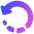Rotate Left Dash 1 Icon from Plump Gradient - Free Set