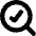 Search Check Icon from Micro Solid - Free Set